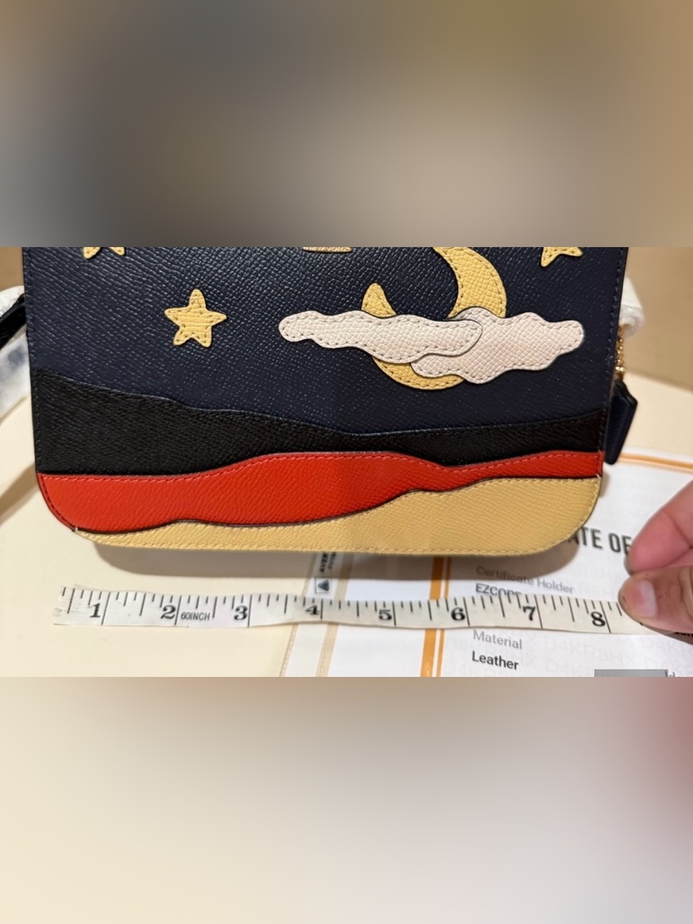 Coach Desert Midnight Navy NWT and COA Small Camera Body Bag
